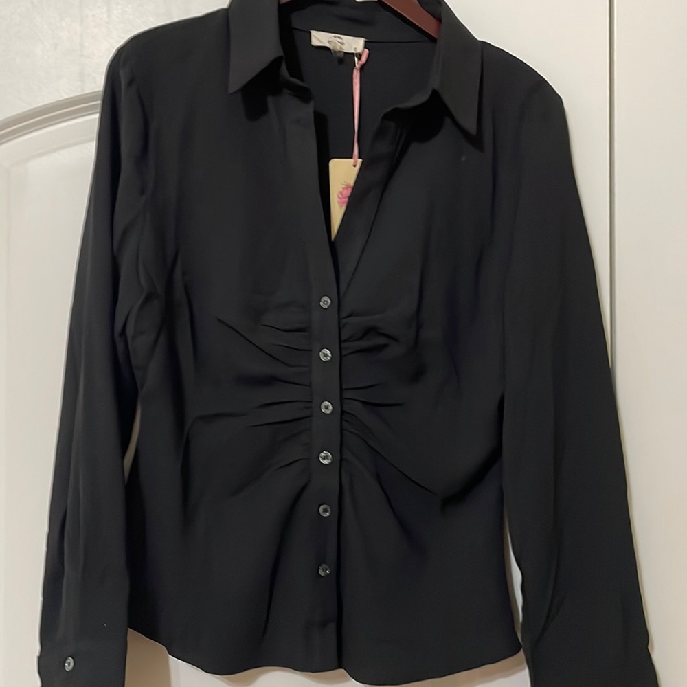 Beige Western-styled Button Down